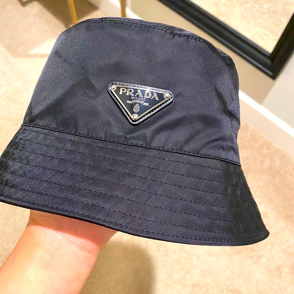 Prada re-nylon bucket hat size L